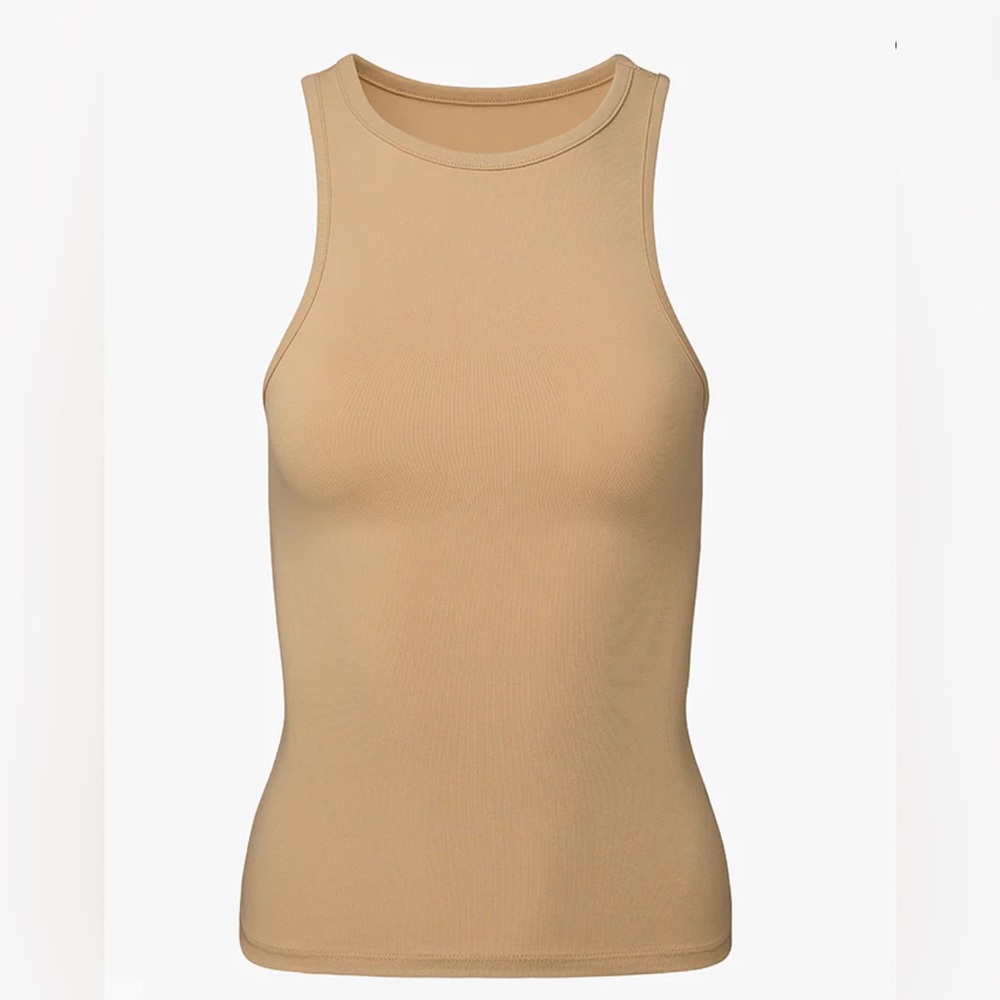 NWT WeWoreWhat Sleeveless Tank Beige XS NEW